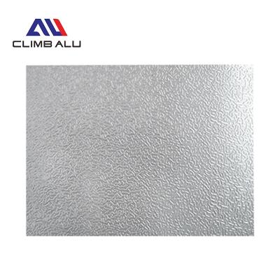 China Refrigerator Factory Manufacturer Orange Peel Aluminum Checker Plate 3003 Stucco Embossed Aluminum Sheet for sale