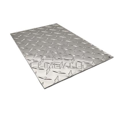 China Racing Anti Slip 1100 Embossed Aluminum Diamond Checker Plate Sheet for sale