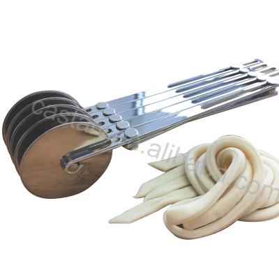 China Sustainable Baking Supplies Stainless Steel 5 Blades Expandable Dough Cutters for sale