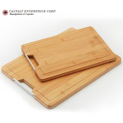 China High Quality Disposable Cutting Board Set Aluminum Handle Natural Bamboo Kitchenware for sale