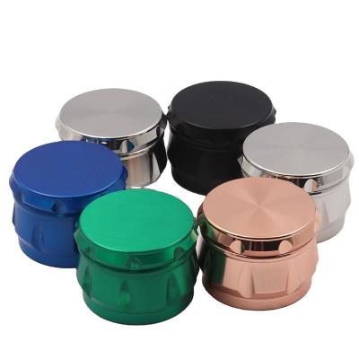 China High Quality Tobacco Grinding Joint Color 4 Pieces 63mm Herb Smoking Accessory 2.5inch Tobacco Zinc Alloy Cigarette Grinder for sale