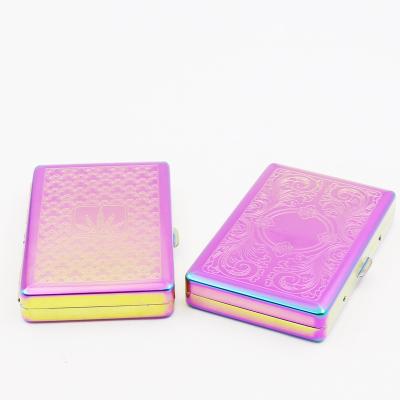 China China smoking case herb smoking case factory smokingAccessory colorful iron tobacco case for sale