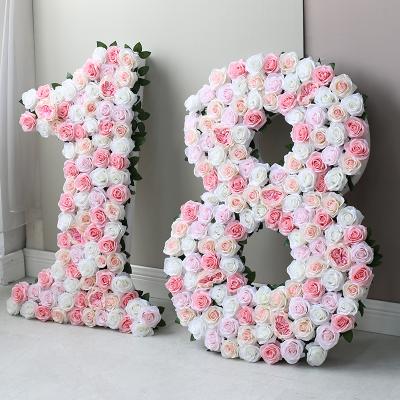 China Hand-made simulation floral three-dimensional digital props modeling flower arrangement birthday shopping mall activities layout for sale