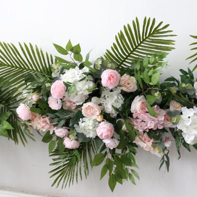 China Hand-made simulated flower shop flower shop front wall decoration logo wall art decoration simulation plant forest arch for sale