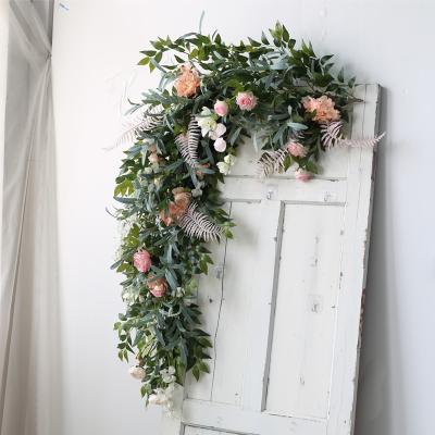 China Floral Design Handcrafted Entry Head Door Shop Front Decoration Simulation Extension Plant Green Plant Vine Hanging Soft Clim for sale