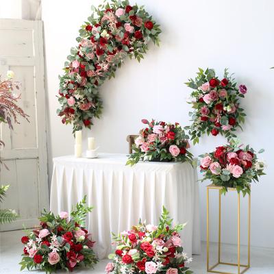 China Hand Made Red And Pink Wedding Suit Shooting Props Wedding Floral Arrangement for sale