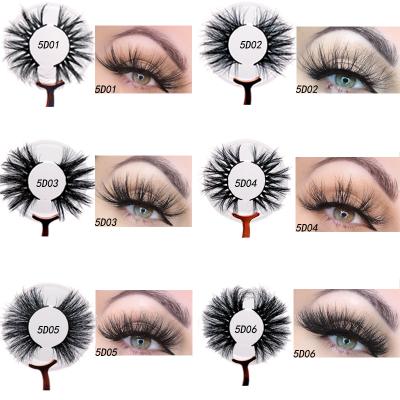 China Long & thick & Wholesale Dramatic Eyelashes 25mm Mink Lashes Vendor 5D Mink Eyelashes With Custom Package Supplier for sale