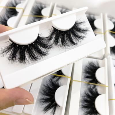 China Hot Sale 3D Soft Strip Mink Lashes Wholesale Price 25mm Long Dramatic 5D Mink Eyelash Vendor for sale