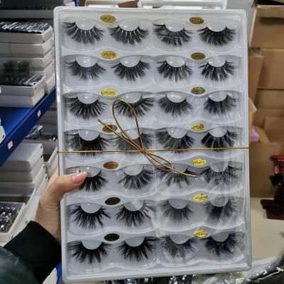 China Long & thick & Dramatic Eyelash Book 25mm Dramatic Strip Long Full Lashes Wholesale Price Free Sample Mink Eyelash With Custom Package for sale