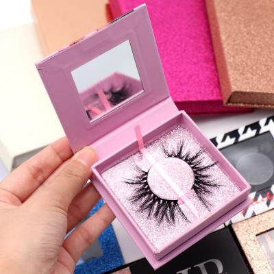 China Wholesale Recyclable Lashes Custom Square Magnet Eyelash Packaging Eyelash Packaging Vendor for sale