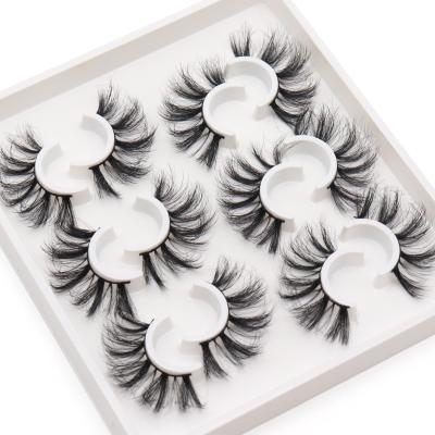 China Wholesale 3D 25mm Full Volume Full Strip 3D Fluffy Faux Mink Eyelashes With Eyelashes Vendor Customized Boxes for sale