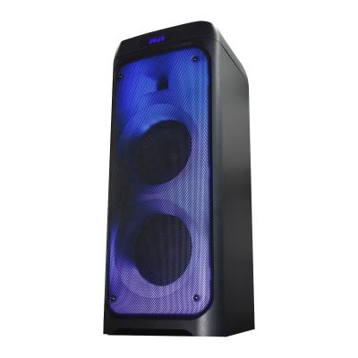 China Plastic Portable Double 6.5inch LEISOUND Party Fire Light Wireless Speaker Blue Tooth Karaoke for sale