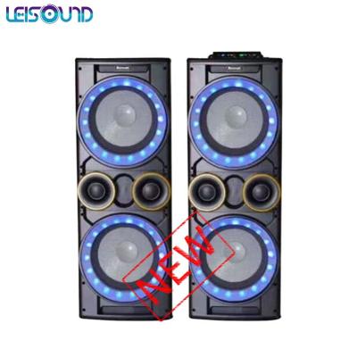 China LEISOUND Wireless Dual 12 Inch Power Amplifier Sound Professional Subwoofer DJ Audio Wireless With FM BT USB for sale