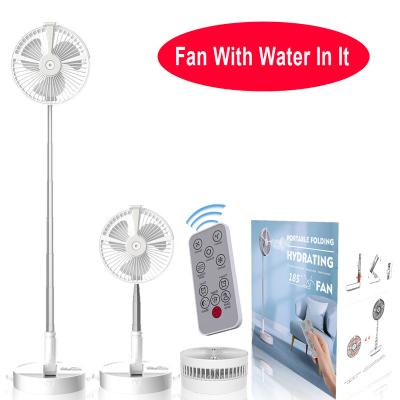 China Wholesale OEM Foldable Mini Mist Fan Tabletop Folding Cooling Bottle Portable Electric Mist Rechargeable Stagnant Water Fan for sale