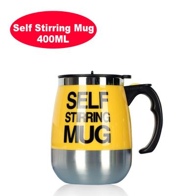 China Wholesale OEM Stainless Steel Coffee Cup Sustainable Automatic Electric Mixing Magnetic Self Stirring Mug for sale