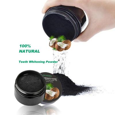 China Remove Stains and Teeth Whitening OEM 30g 100% Natural Activated Charcoal and Coconut Shell Professional Teeth Whitening Powder Private Label for sale