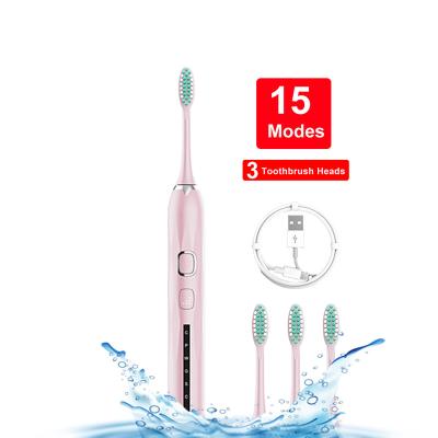 China OEM Washable Ultrasonic Sonic Rechargeable Tooth Electronic Whitening Electric Toothbrush Powerful Clean Powerful Charging for sale