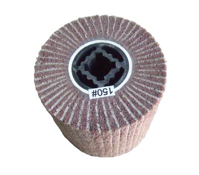 China High quality non woven fin brush with sand paper 115*100mm interleaved fin brush for sale