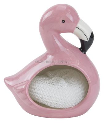 China Ceramic Viable Flamingo Bushy Stand for sale