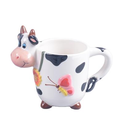 China Viable Wholesale Cows Mug Ceramic for sale