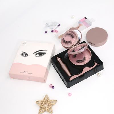 China Long 2021 new natural packaging eyelashes with custom eyelashes pestanas magneticas eyelash supplier box for sale