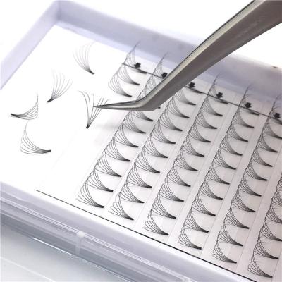 China Natural Heat Bonded Premade Volume Fans Eyelash Extensions 3D 4D 5D 6D 10D Short Fans Eyelashes Premade Eyelash Extensions Rod for sale