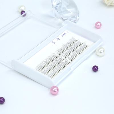 China Custom Packaging Silk Fan Lash Extension Premade Lash Extension Glue Case Dropship White Label Las Private Label Natural Eyelash Boxes for sale