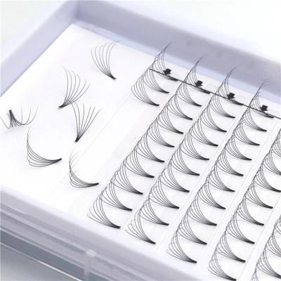 China Wholesale 3D Eyelashes 3D Mink Eyelash Extension Pre Made Fans Natural Individual Eyelash for sale