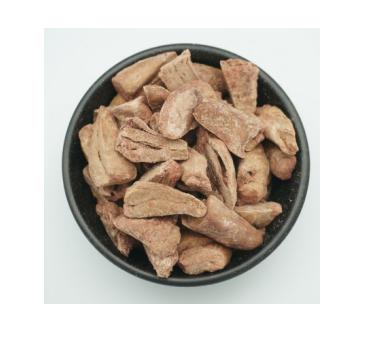 China Cheap Pet Food Stocked Prices Freeze Dried Cat Dog Snack Cut In Half Chicken Heart For Custom for sale