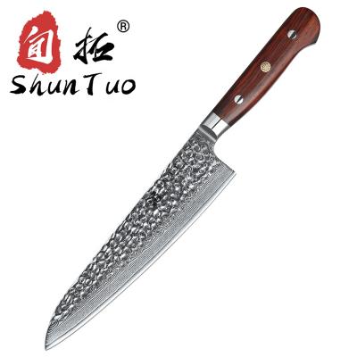 China Sustainable Newest Manufacturers Handmade Forged Steel 8 Inch Japanese vg10 Damascus Kitchen Chef Knife for sale