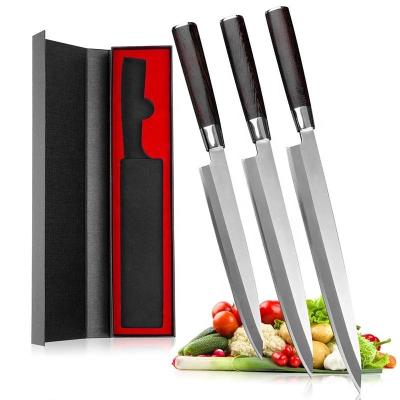 China Sushi Slicing Knife Viable Japanese Fish Sashimi Fillets Slicing Carving Germany 1.4116 Stainless Steel Fish Slicing Knife for sale