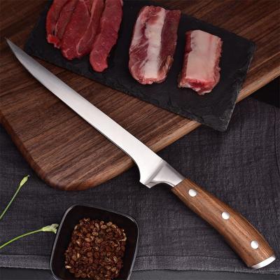 China Viable Outdoor Portable German Stainless Steel Kitchen Knife Bone Cutter Fillet Fish Knives 7 Inch Boning Boning Knife for sale