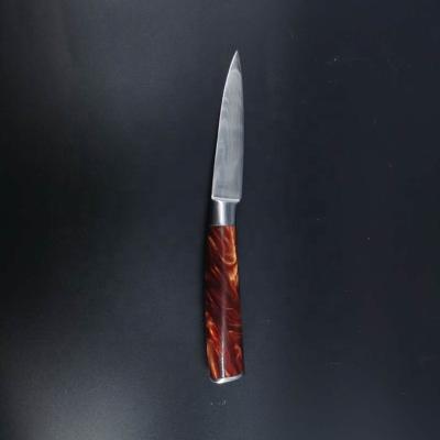 China Viable 3.5 Inch Professional Japanese Laser Damascus Stainless Steel Kitchen Chef Paring Knife for sale