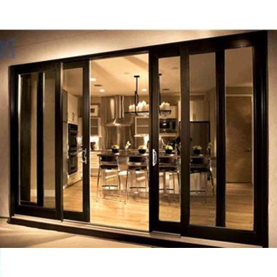 China DAIYA AS2047 Standards AS2047 Standards Thermally Large Australian Broken Balcony Double Glass Aluminum Sliding Door for sale