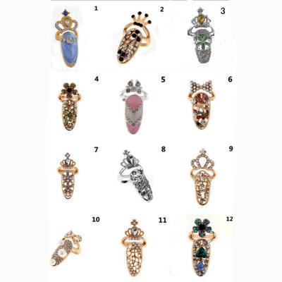 China Finer Women's Nail Rings Jewelry Nail Cover Ring Jewelry Brass Alloy Casual/Sporty for sale