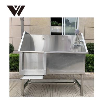 China High Quality Lifting Dogs Stainless Steel Dog Bath Pet Grooming Tub for sale