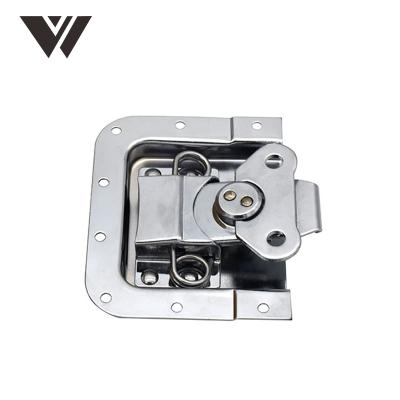 China Weldon Custom Stainless Steel Aluminum Butterfly Lock With Spring For Flight Case Hardware for sale