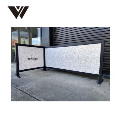 China Advertising Custom Printed Outdoor Advertising Cafe Street Barricade Banners for sale