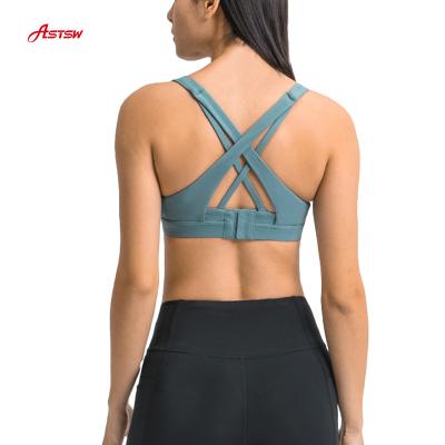 China New Color Breathable Custom Sex Fitness Yoga Top Back Gym Wear Adjustable Sports Bra For Women for sale