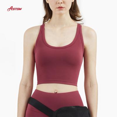 China Breathable Custom Wholesale Women Workout Apparel Active Sports Wear Ladies Beach Top Yoga Bra for sale