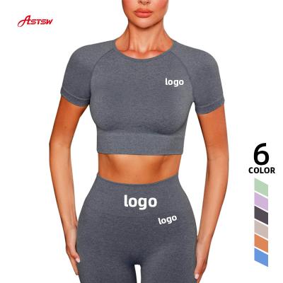 China High Quality Breathable Yoga Bras Crop Top Shorts Sports Sets Women Seamless Yoga Sets Summer Gym Activewear for sale