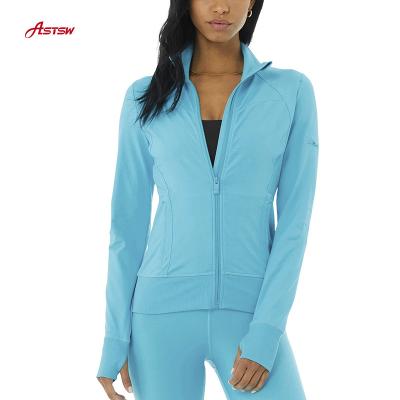 China New Promotion High Quality Breathable Gym Clothing Wholesale Fast Shipping Women Sports Jacket for sale