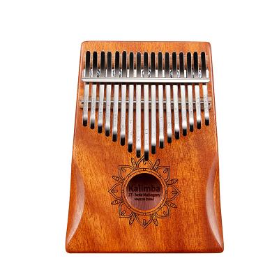 China Wholesale Mahogany Mahogany 17 Finger Piano Thumb Piano Instrument Kalimba Main Kalimba for sale