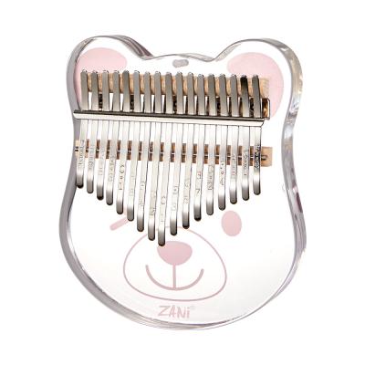 China 17 Key Acrylic Kalimba Finger Piano Thumb Piano Musical Instrument Clear Cute Crystal Kalimba for sale