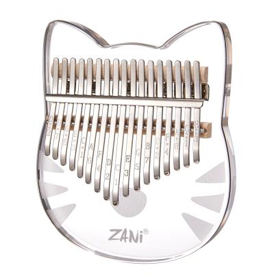 China Custom Crystal Clear Piano 17 Keys Finger Piano Thumb Musical Instrument Acrylic Kalimba Kalimba for sale