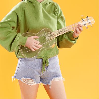 China Marry Fiber Wholesale Clear Ukulele Ukulele Guitar Ukulele Toys Kid Guitar Waterproof 23 Inch Kid Guitar Ritm for sale