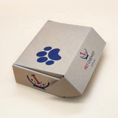 China Recyclable Marked Raw Material Brown Paper Postage Mailer Boxes Manufacturer Printing Packaging Cardboard Gift Box for sale