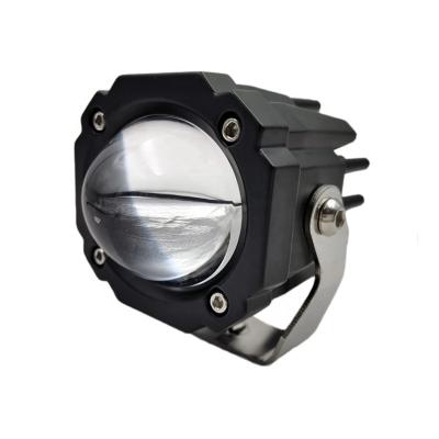 China 12v 24v super bright auto fog light diecast aluminum housing white amber strobe led fog light for motorcycle truck lighting system for sale