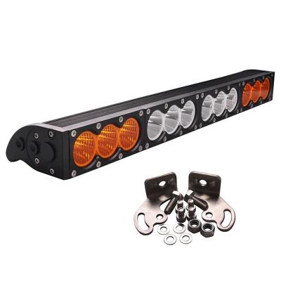 China 12V 24V 22inch 120W System 22inch 120W Auto Lighting White Amber White Amber Off-Road Truck Led Light Bar for sale