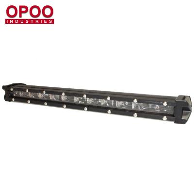 China Wholesale Aluminum Ultra Thin 60W 6D Offroad Single Row 4x4 13.5 Housing Die Cast Slim Led Light Bar for sale